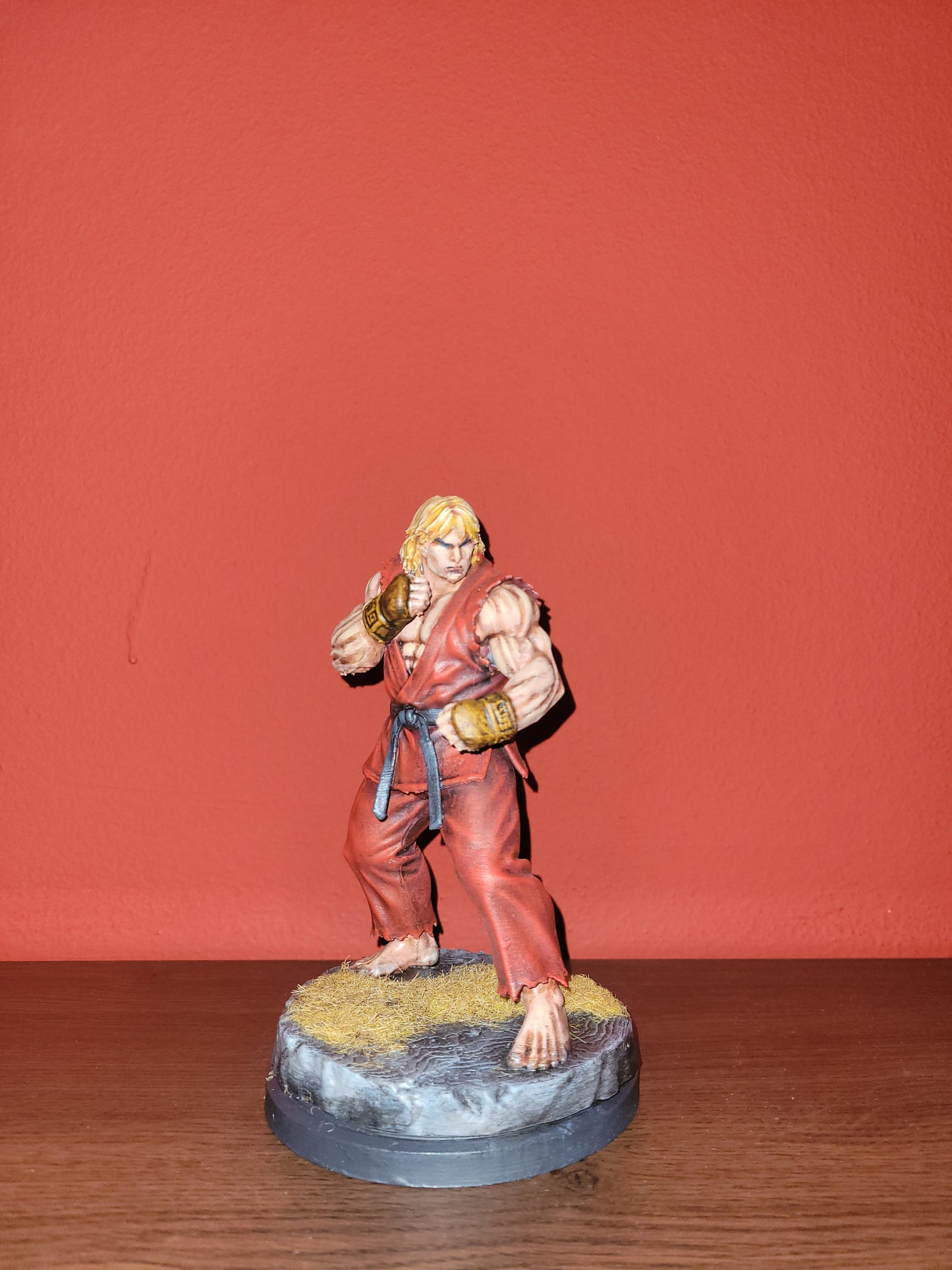 Ken Masters - Street Fighter (Custom Statue, 16 cm, hand-painted)