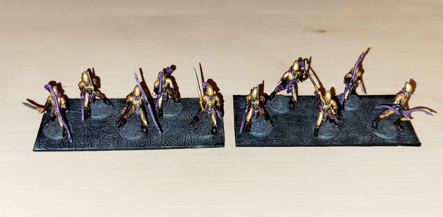 Elves/ Dark Elves/ Drow armáda - Kings of War (Pomalovaná)