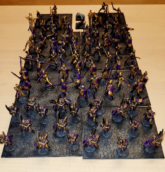 Elves/ Dark Elves/ Drow armáda - Kings of War (Pomalovaná)