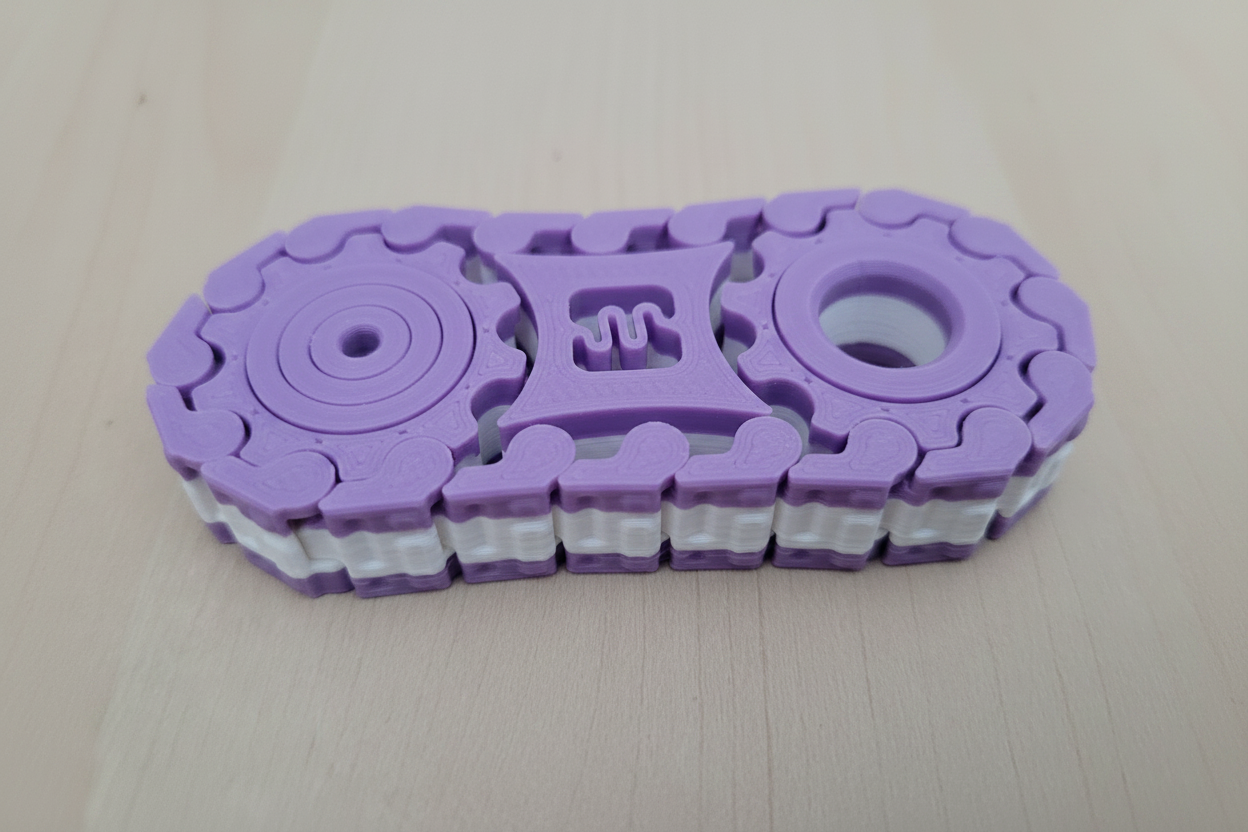 Thread-Clicker Fidget – lavender purple, pohled zboku